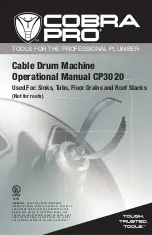 Cobra Pro CP3020 Operational Manual предпросмотр