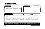 Cobra 05-9349 Instruction Manual preview