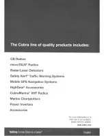 Preview for 42 page of Cobra 12 BAND XRS 9940 Operating Instructions Manual