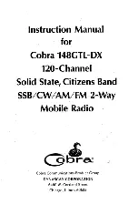 Предварительный просмотр 2 страницы Cobra 148GTL-DX Instruction Manual