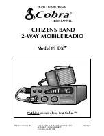 Preview for 1 page of Cobra 19 DX II How To Use Manual