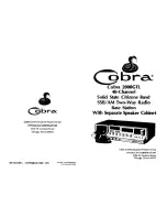 Preview for 1 page of Cobra 2000GTL User Manual