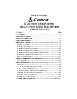 Preview for 2 page of Cobra 2010 GTL WX Operating Instructions Manual