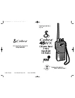 Cobra 45WX Operating Instructions Manual preview