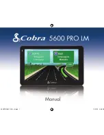Cobra 5600 PRO LM User Manual preview