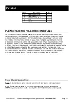 Preview for 11 page of Cobra 58197 Owner'S Manual & Safety Instructions