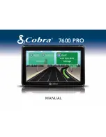 Preview for 1 page of Cobra 7600 PRO Manual