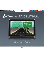 Cobra 7750 PLATINUM Quick Start Manual preview