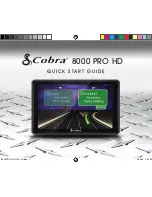 Cobra 8000 PRO HD Quick Start Manual preview