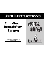Preview for 1 page of Cobra 8185 User Instructions