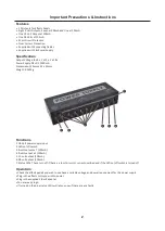 Предварительный просмотр 2 страницы Cobra ACA-013 Manual