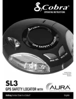 Cobra AURA SL3 Operating Instructions Manual предпросмотр