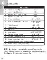 Предварительный просмотр 12 страницы Cobra CPI 150 Operating Instructions Manual