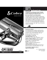 Cobra CPI 800 Operating Instructions Manual предпросмотр