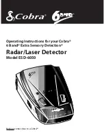 Предварительный просмотр 1 страницы Cobra ESD-6050 Operating Instructions Manual