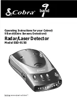 Cobra ESD-9150 Operating Instructions Manual preview