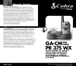 Cobra GA-CM Instructions preview