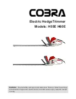 Preview for 1 page of Cobra H55E Operator'S Manual