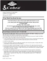 Preview for 14 page of Cobra HG PI 500 Operating Instructions Manual