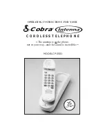 Cobra Intenna CP-2501 Operating Instructions Manual preview