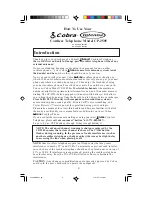 Preview for 5 page of Cobra Intenna CP-2505 Operating Instructions Manual