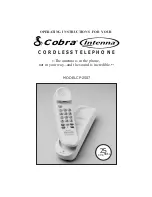 Cobra Intenna CP-2507 Operating Instructions Manual предпросмотр