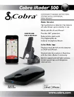 Cobra iRad 500 Specification Sheet preview
