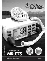 Preview for 1 page of Cobra Marine MR F75 Owner'S Manual