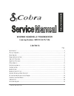 Предварительный просмотр 1 страницы Cobra MARINE MR HH330 FLT EU Service Manual