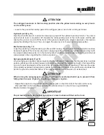 Preview for 35 page of Cobra Maxilift 5500 Use And Maintenance Manual