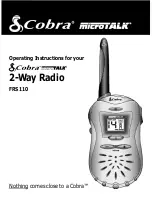 Preview for 1 page of Cobra MicroTalk 2 FRS 110 Operating Instructions Manual