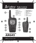 Cobra MicroTalk AM645 Manual предпросмотр