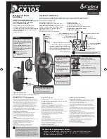 Preview for 1 page of Cobra MICROTALK CX105 User Manual