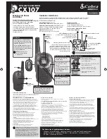Cobra MICROTALK CX107 User Manual preview