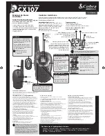 Cobra MICROTALK CX107 User Manual предпросмотр