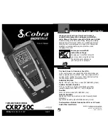 Предварительный просмотр 1 страницы Cobra MICROTALK CXR750C Owner'S Manual