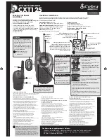 Cobra microTALK CXT125 User Manual preview