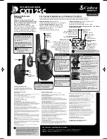 Cobra MicroTalk CXT125C User Manual preview