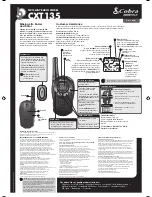 Предварительный просмотр 1 страницы Cobra MicroTalk CXT135 User Manual