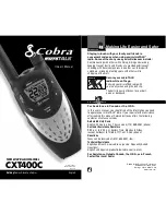 Предварительный просмотр 1 страницы Cobra microTalk CXT400C Owner'S Manual