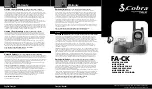 Cobra microTALK FA-CK Instructions preview