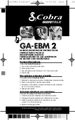 Предварительный просмотр 1 страницы Cobra microTALK GA-EBM 2 Instructions