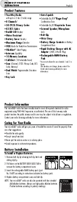 Preview for 2 page of Cobra microTALK MT 925 PRO Manual