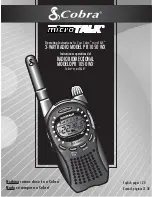 Cobra microTALK PR 1050 WX Operating Instructions Manual предпросмотр