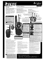 Cobra microTalk PR 170 User Manual preview