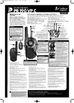 Cobra MicroTalk PR 190 VPC User Manual preview