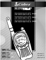 Preview for 1 page of Cobra MICROTALK PR 950 DX Operating Instructions Manual