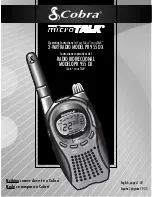 Cobra microTALK PR 955 DX Operating Instructions Manual preview