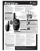 Cobra microTALK PR150 VP User Manual preview