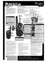 Предварительный просмотр 1 страницы Cobra microTALK PR165 VP User Manual